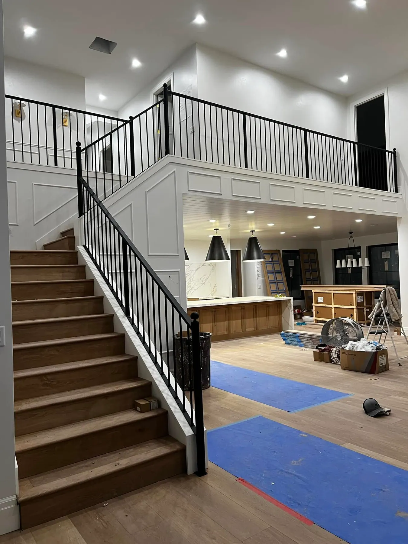Interior Stair Railing by B & K Metal Works