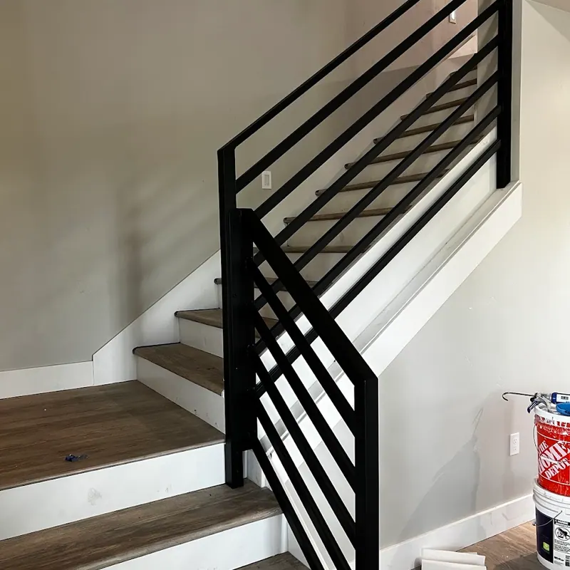 Modern Stair Railing by B & K Metal Works