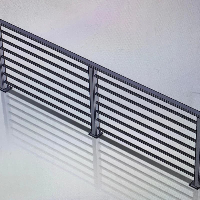 Modern Railing by B & K Metal Works
