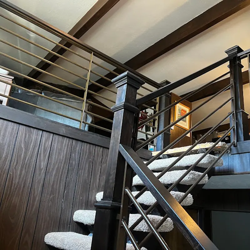 Wood & Steel Railing by B & K Metal Works